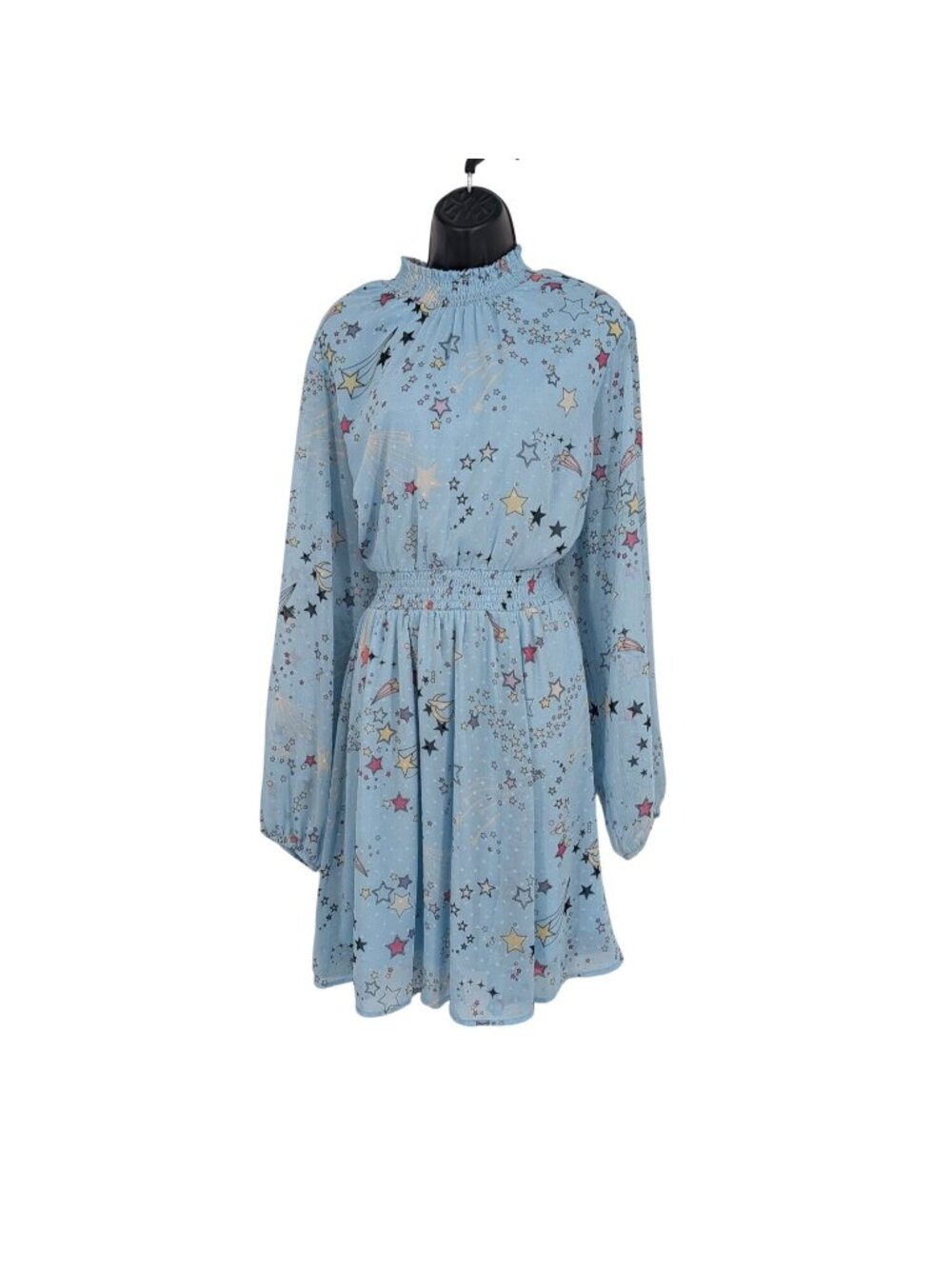 Torrid Celestial Star Smocked Chiffon Dress Fairy Whimsical Coquette Y2K Plus 3X